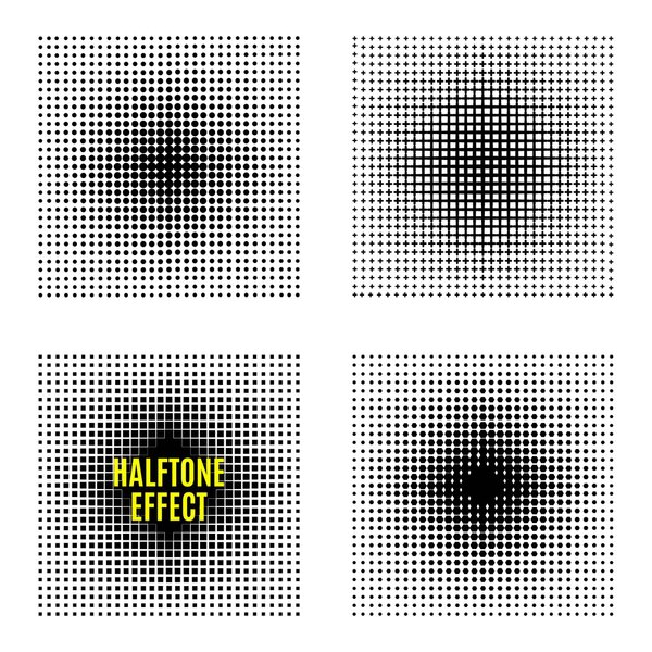 Set Halftone isolation vector element design.