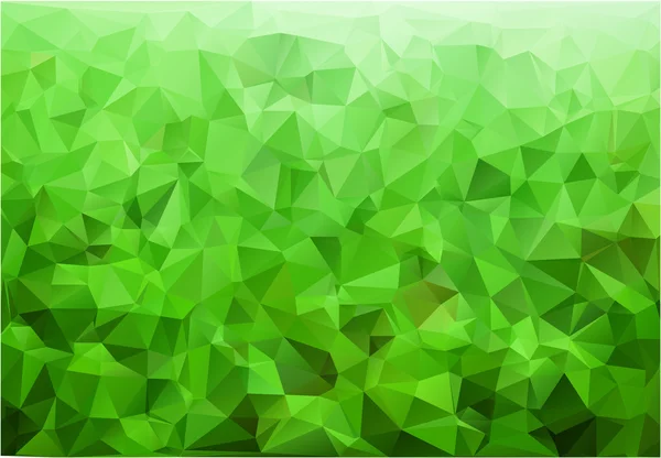 Green polygonal abstract vector background image — Stock Vector