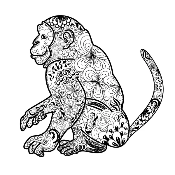 Ilustração do vetor macaco —  Vetores de Stock