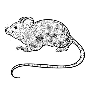 Fare doodle illüstrasyon