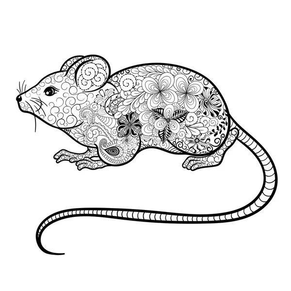 Fare doodle illüstrasyon