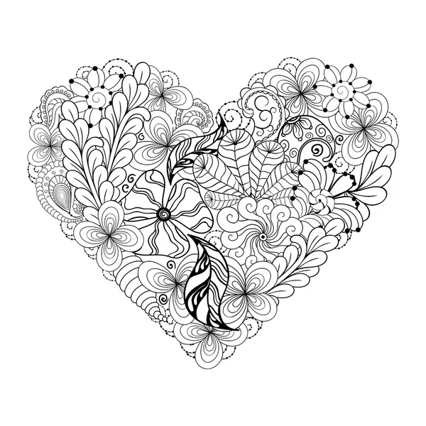 Kalp Doodle illüstrasyon