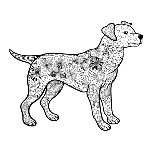 Dog Doodle Illustration — Stock Vector