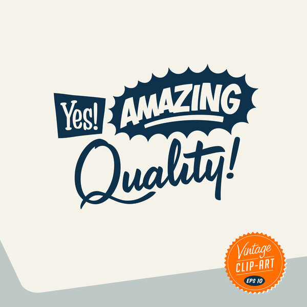 Vintage Style Clip Art - Yes! Amazing Quality! - Vector EPS10