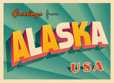 Vintage Touristic Greeting Card clipart