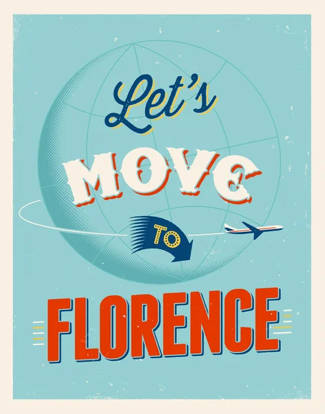 Vintage affiche de voyage — Image vectorielle