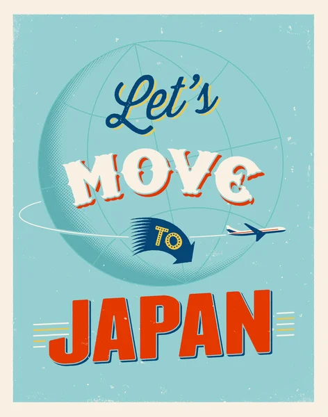 Vintage affiche de voyage — Image vectorielle