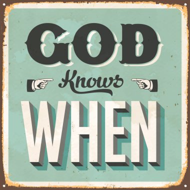 Vintage metal işareti