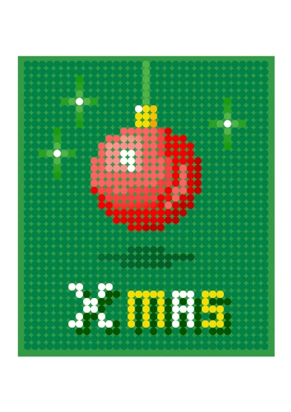 Boule de Noël à pois — Image vectorielle