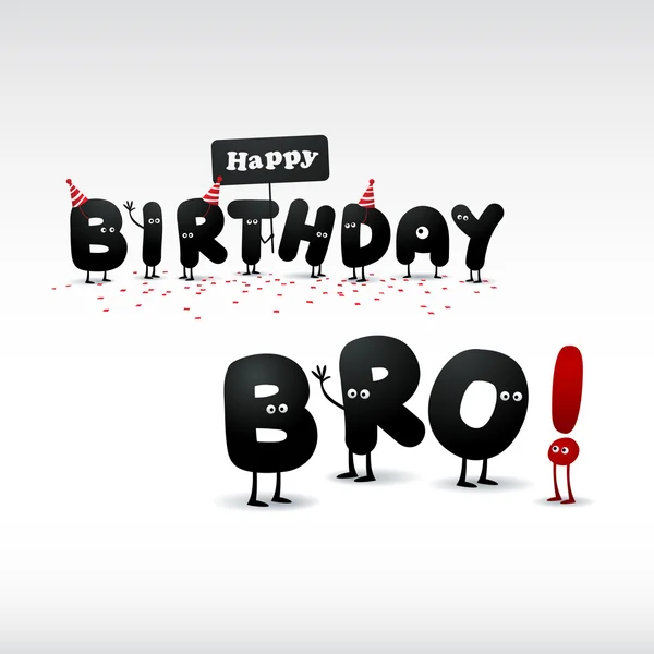 Happy birthday brother Vector Art Stock Images | Depositphotos