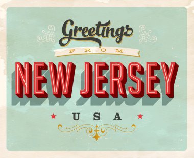 Vintage turistik tebrik kartı