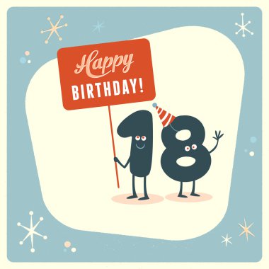 Download 18th Birthday Premium Vector Download For Commercial Use Format Eps Cdr Ai Svg Vector Illustration Graphic Art Design SVG, PNG, EPS, DXF File