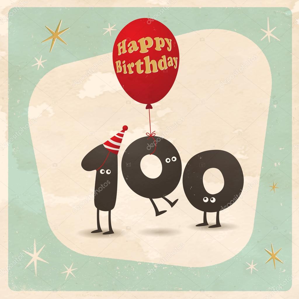 Funny 100th Birthday Card Vector Image By C Realcallahan Vector Stock Funny 100th Birthday Card Vector Image By C Realcallahan Vector Stock