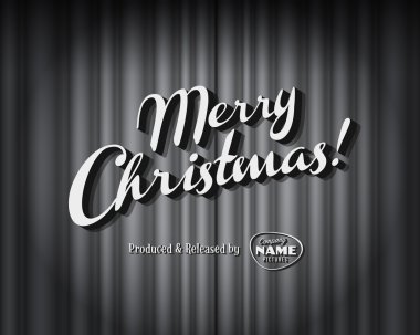 Vintage tarzı film hala - Merry Christmas