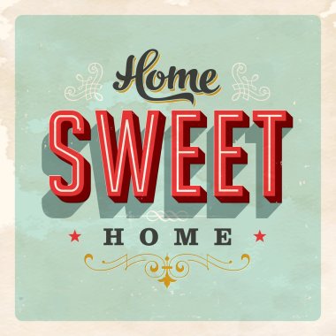 Home Sweet Home Sign clipart