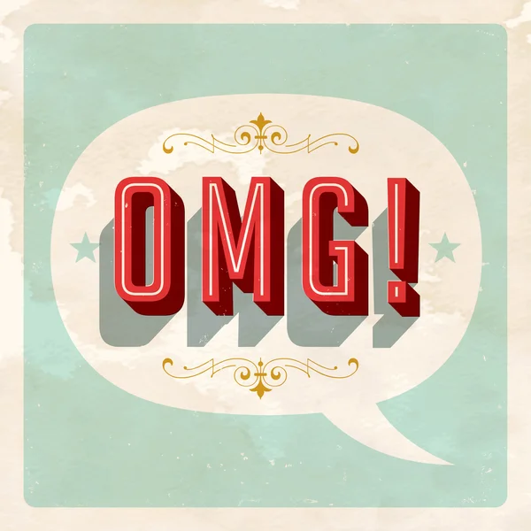 Oh My Gosh! Oh My God! — Stock Vector