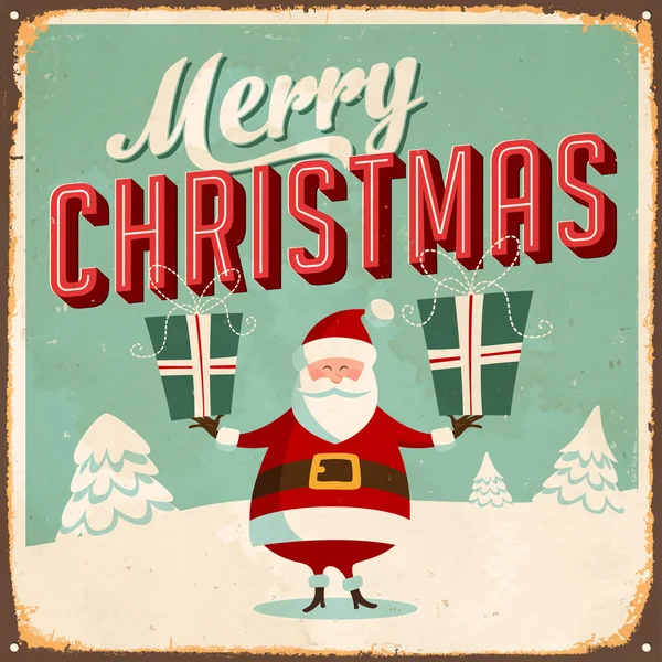 Vintage Sign - Merry Christmas — Stockvector