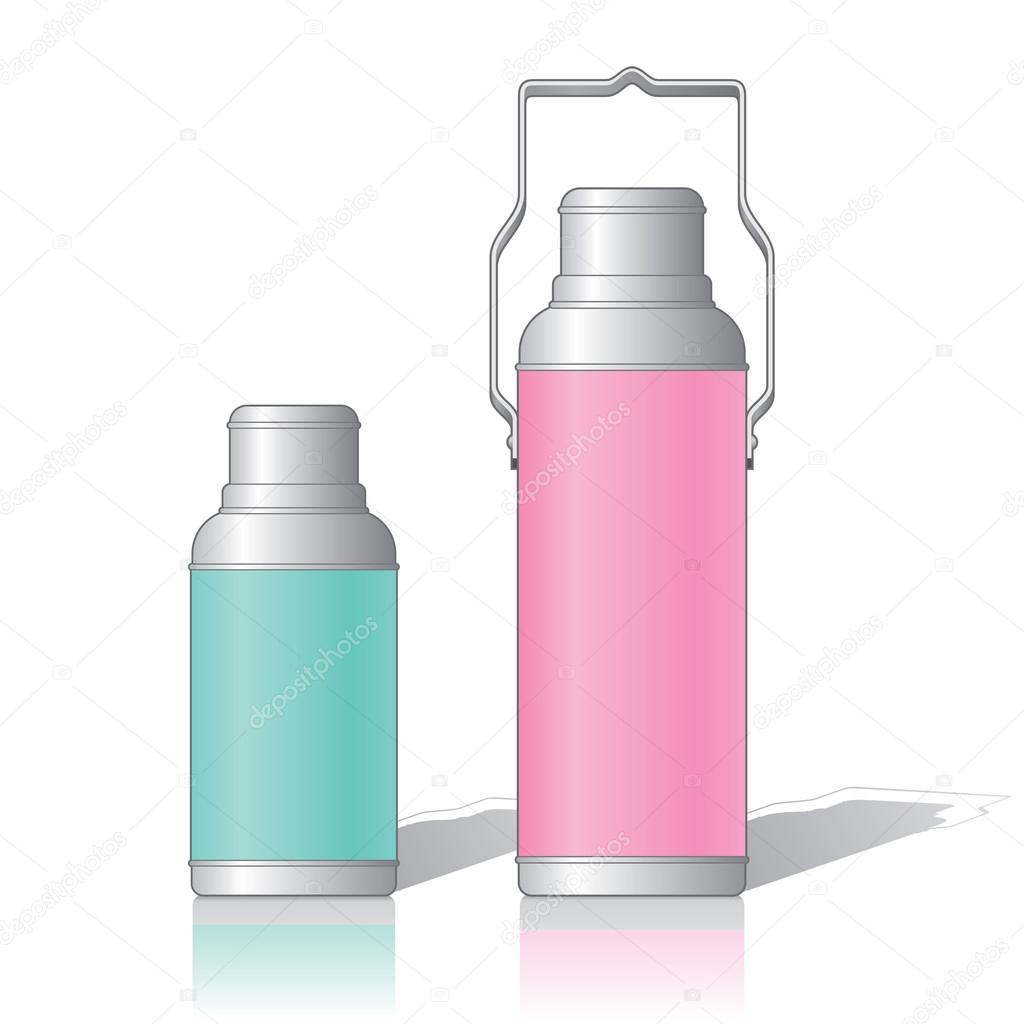 Thermos illustration on white