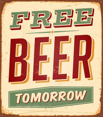 Bedava bira yarın Metal işareti