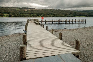 Coniston İngiliz Lake District iskeleye