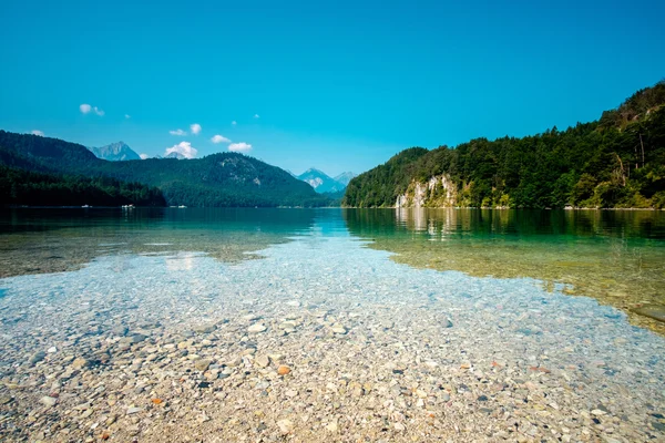 Lac Alpsee à Hohenschwangau près de Munich en Bavière, Allemagne — Photo