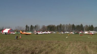 Görünümü aerodrome ve iniş alanına yaz