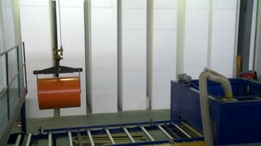 Genel gider vinç, yakın çekim çalışma