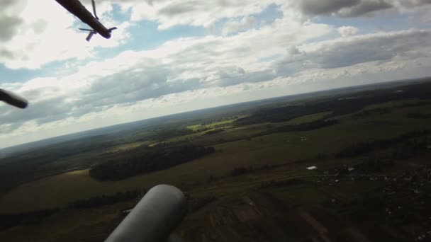 Helikopter i himlen — Stockvideo