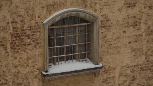 Vista da prisão estadual da janela — Vídeo de Stock