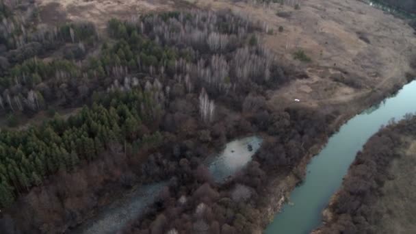 Luftaufnahme aus der Landschaft. — Stockvideo