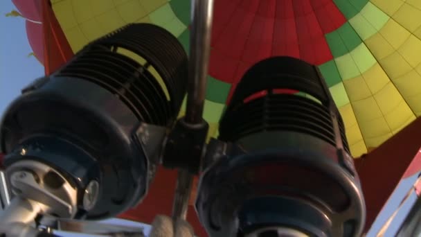 Inside Flying ballon — Stockvideo