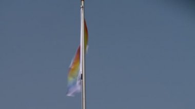 Bayrak Rüzgar, gökyüzü zemin üzerinde içinde çırpınan bakış