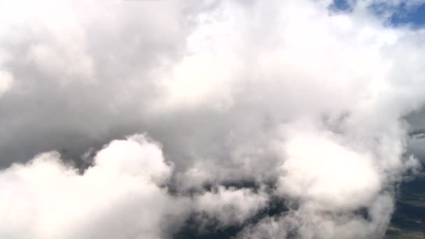 Closeup bílých oblaků — Stock video