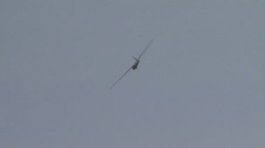 Çember ışık planör görünümünü soars