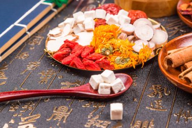 Geleneksel Çince otlar Tıp veya kapat