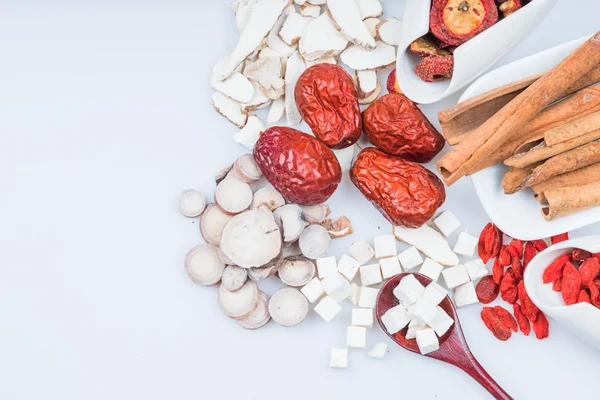 Chinese traditional herbs or medicine close up — Stock Photo, Image