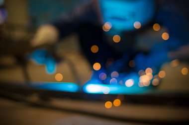 Bulanık fotoğraf. Parlak ve koyu ve renkli. Arka plan odağını.