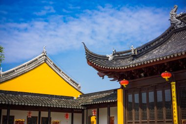 Çin jiangnan stil saçak, closeup fotoğraf