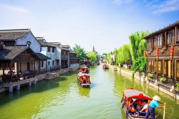 Wuzhen, famoso pueblo acuático cerca de Shanghai, China — Foto de Stock