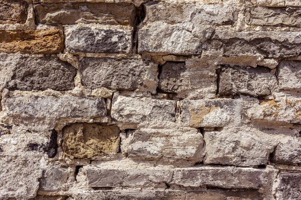 Vecchio muro di mattoni in un'immagine di sfondo — Foto Stock