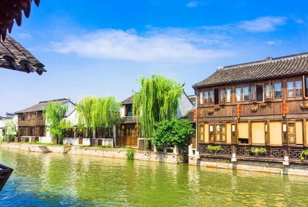 Wuzhen, famoso pueblo acuático cerca de Shanghai, China — Foto de Stock