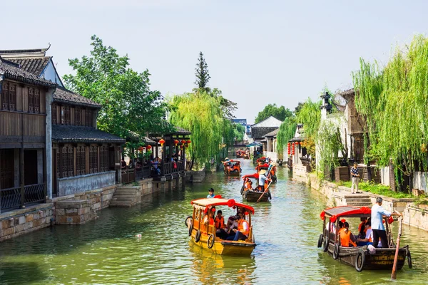 Wuzhen, słynnej wody wsi Shanghai, Chiny — Zdjęcie stockowe
