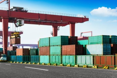 laem chabang Tayland port kaplarda.