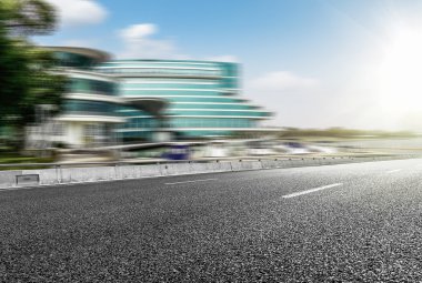 Bokeh arka plan bulanık bulanık Kentsel şehir iş bölge binaları şehir gökdelen sokak