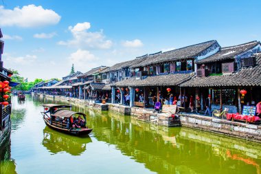 Xitang antik kenti, Xitang Çin tarihi ve kültürel Town, Zhejiang Eyaleti, Çin'de bulunmaktadır ilk toplu iş dosyasıdır..