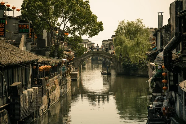 Xitang antica città, Xitang è il primo lotto di città storica e culturale cinese, situato nella provincia di Zhejiang, Cina . — Foto Stock