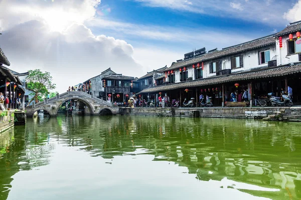 Xitang ciudad antigua, Xitang es el primer lote de la ciudad histórica y cultural china, ubicada en la provincia de Zhejiang, China . — Foto de Stock
