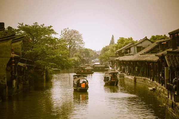 Xitang antik kenti, Xitang Çin tarihi ve kültürel Town, Zhejiang Eyaleti, Çin'de bulunmaktadır ilk toplu iş dosyasıdır.. — Stok fotoğraf