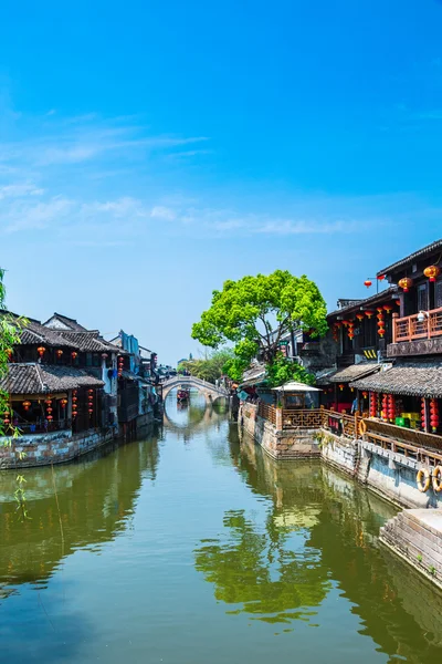 Starożytnego miasta Xitang, Xitang jest pierwszą partię Chiński historyczne i kulturalne miasta, znajduje się w prowincji Zhejiang, Chiny. — Zdjęcie stockowe