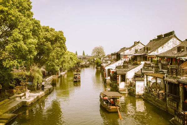 Xitang ciudad antigua, Xitang es el primer lote de la ciudad histórica y cultural china, ubicada en la provincia de Zhejiang, China . — Foto de Stock
